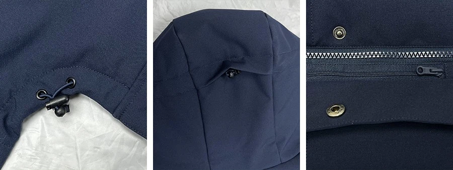 down insulated jacket detail