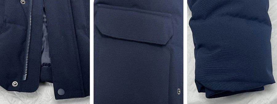down insulated jacket details