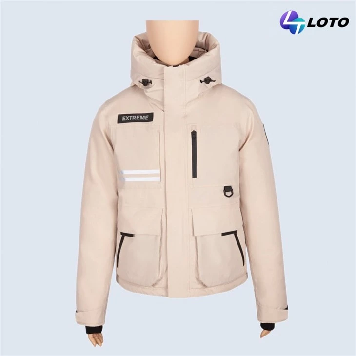 ladies puffer jacket black (1)