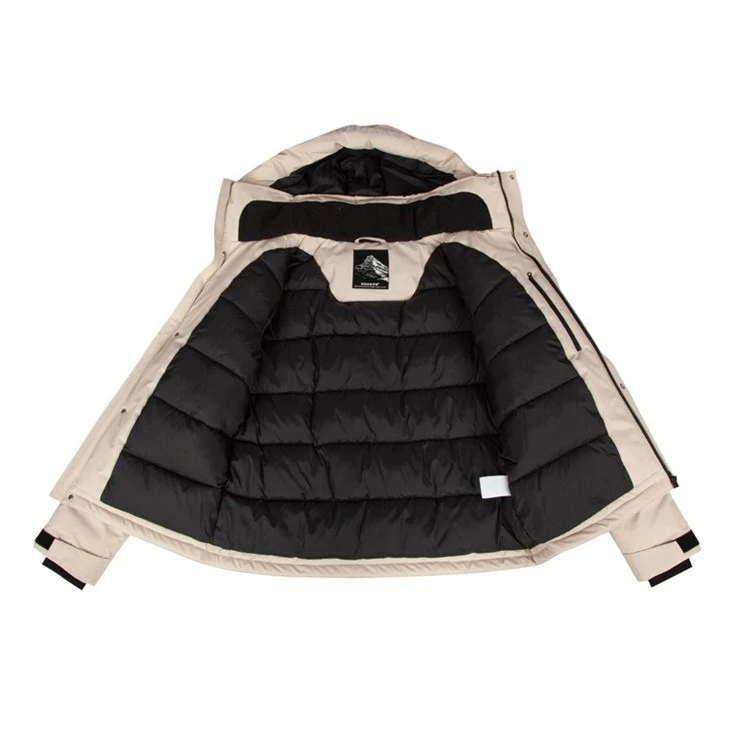 ladies puffer jacket black (4)